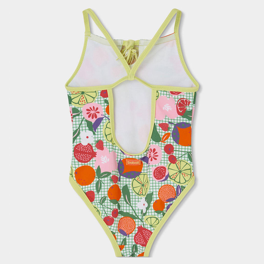 Bañador para niña con estampado de frutas y protección solar UPF50+ 2/4