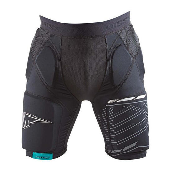 Mission RH Compression Senior [S] pantalon et gaine de hockey en ligne noir