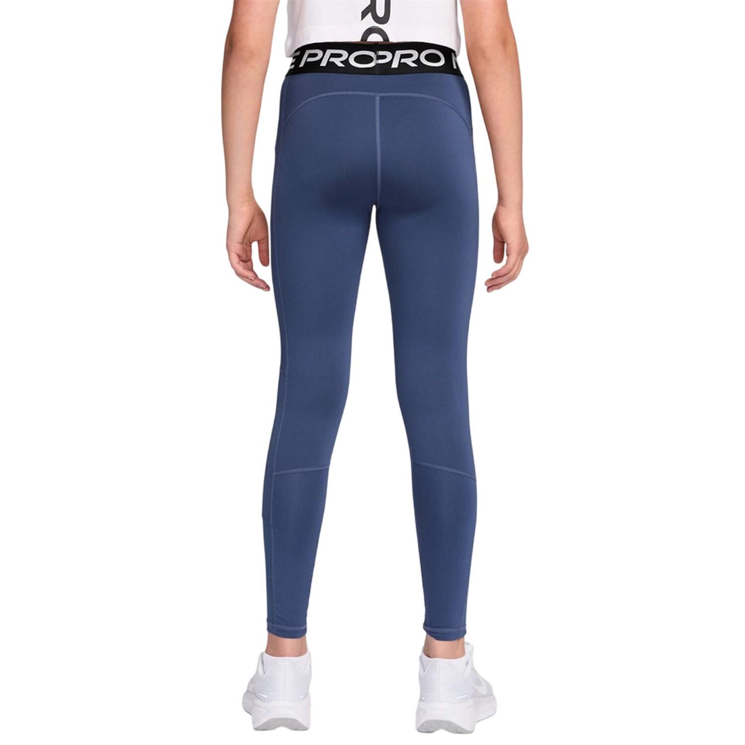 Collant Ragazze Nike Pro Blu Mistico 3/5