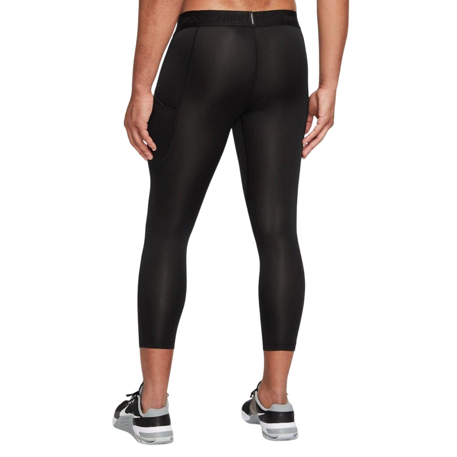 Collant ¾ PRO Homme (Noir / Blanc) 2/3