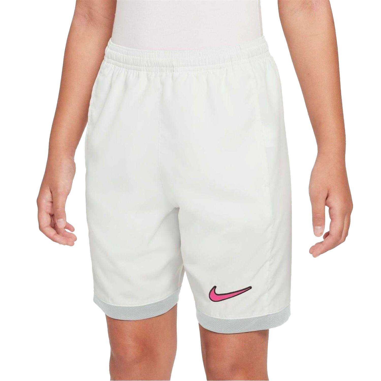 Pantaloncini Da Calcio Grafica Bambini Nike Dri FIT Academy Bianco Nero 3/3