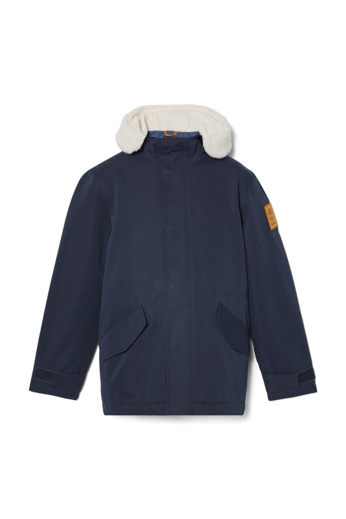 Parka - outdoor - heren - waterdicht, gevoerd, capuchon met fleece - navy 6/6