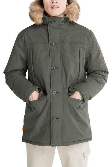 Parka - outdoor - heren - boundary peak - gewatteerd, waterdicht - groen