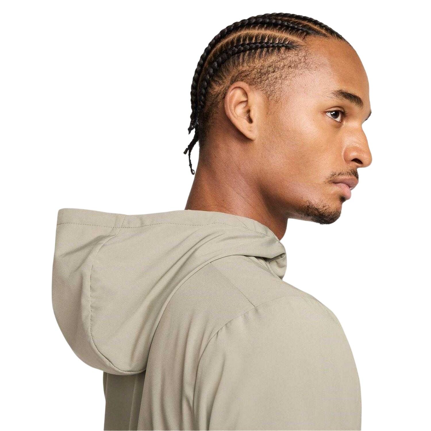 Giacca Con Cappuccio Swoosh DriFIT Uomo Nike Form Verde Militare 3/3