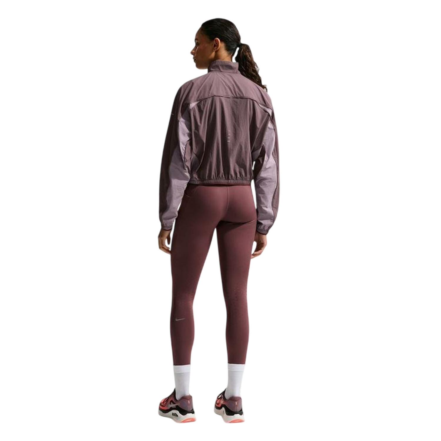 Giacca Corsa Impacchettabile Donna Nike Repel Tatuaggio Violetto 2/3