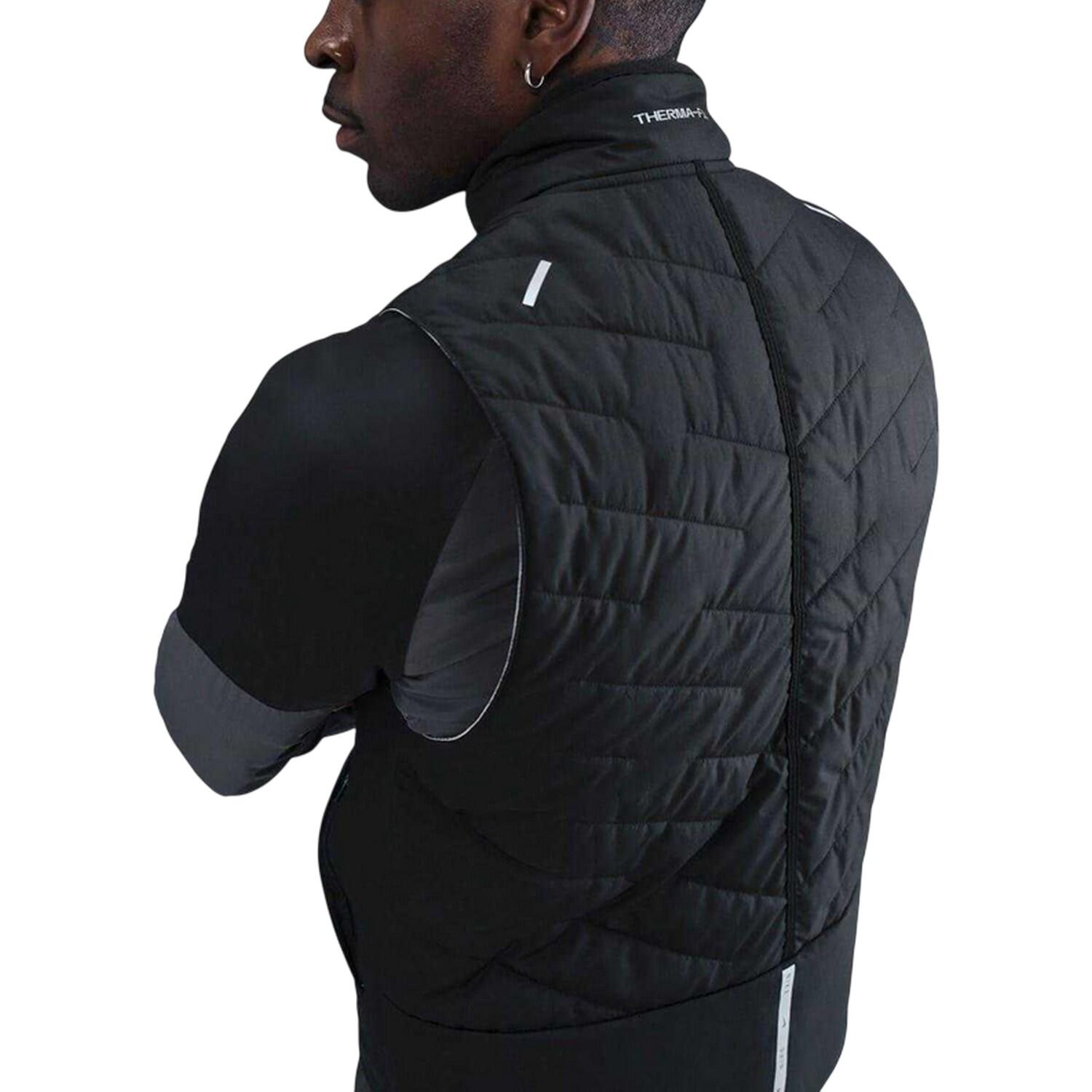 Veste Sans Manches Motif/style Matelassé CITY SIDE Homme (Noir / Rouge) 4/4