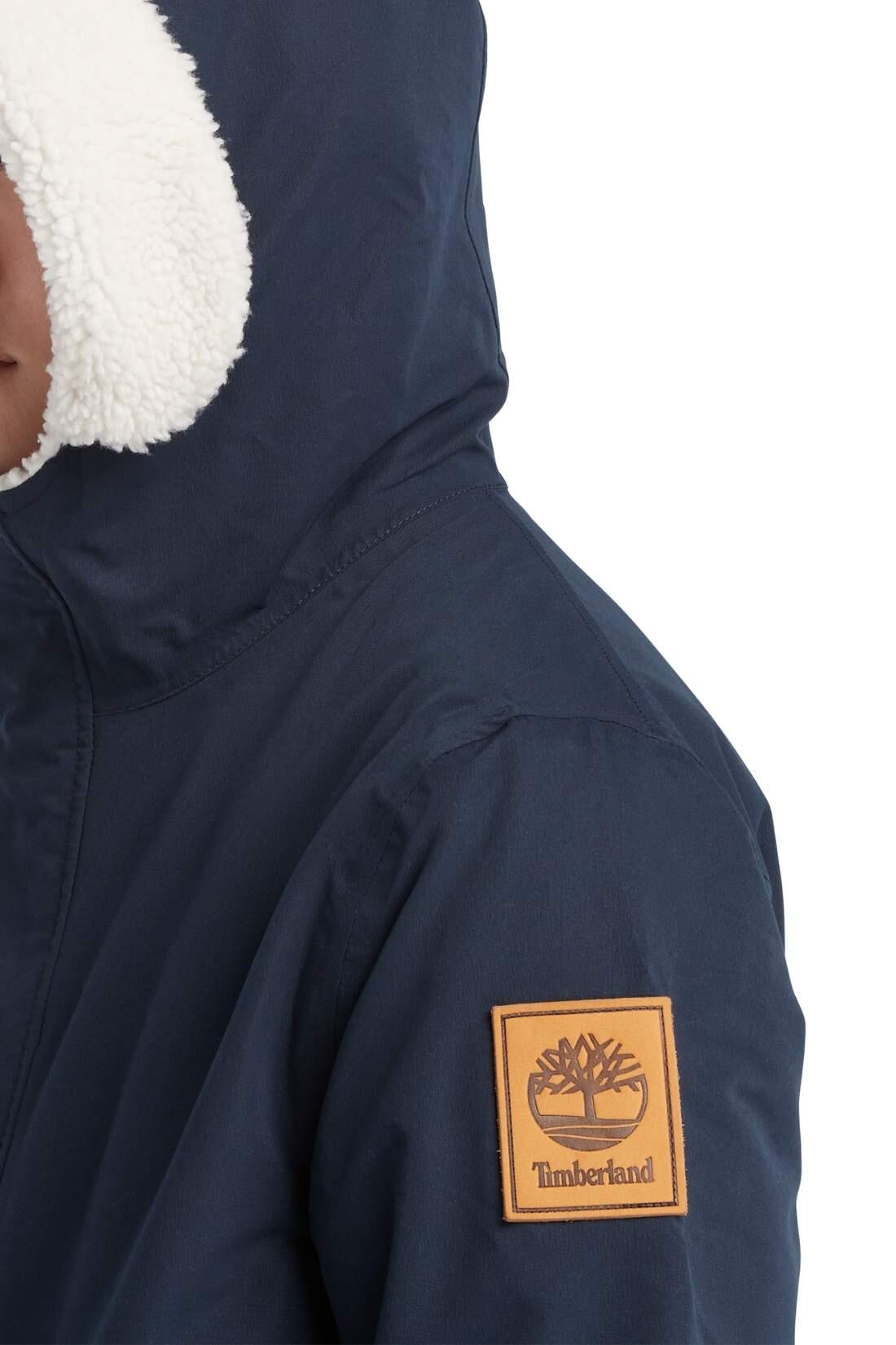 Parka - outdoor - heren - waterdicht, gevoerd, capuchon met fleece - navy 4/6