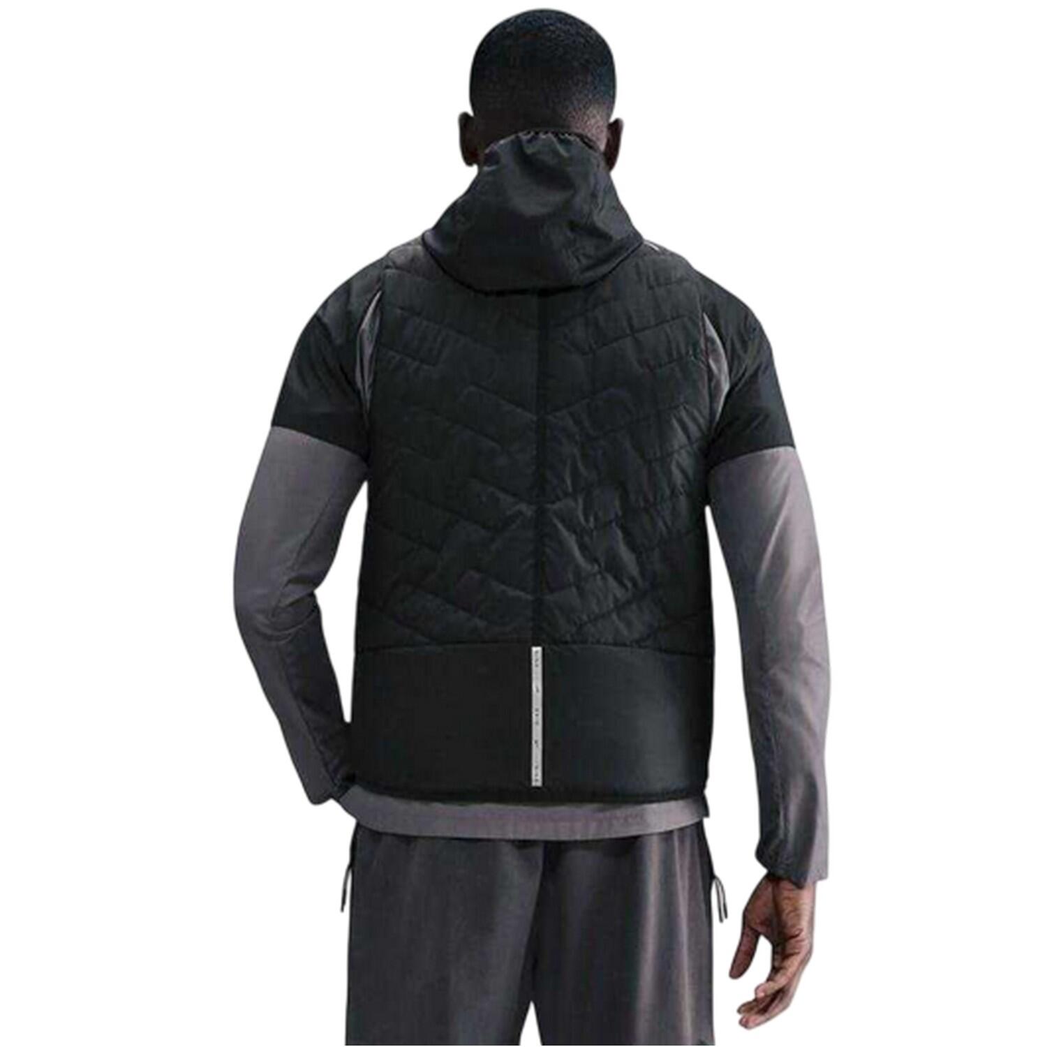 Veste Sans Manches Motif/style Matelassé CITY SIDE Homme (Noir / Rouge) 3/4
