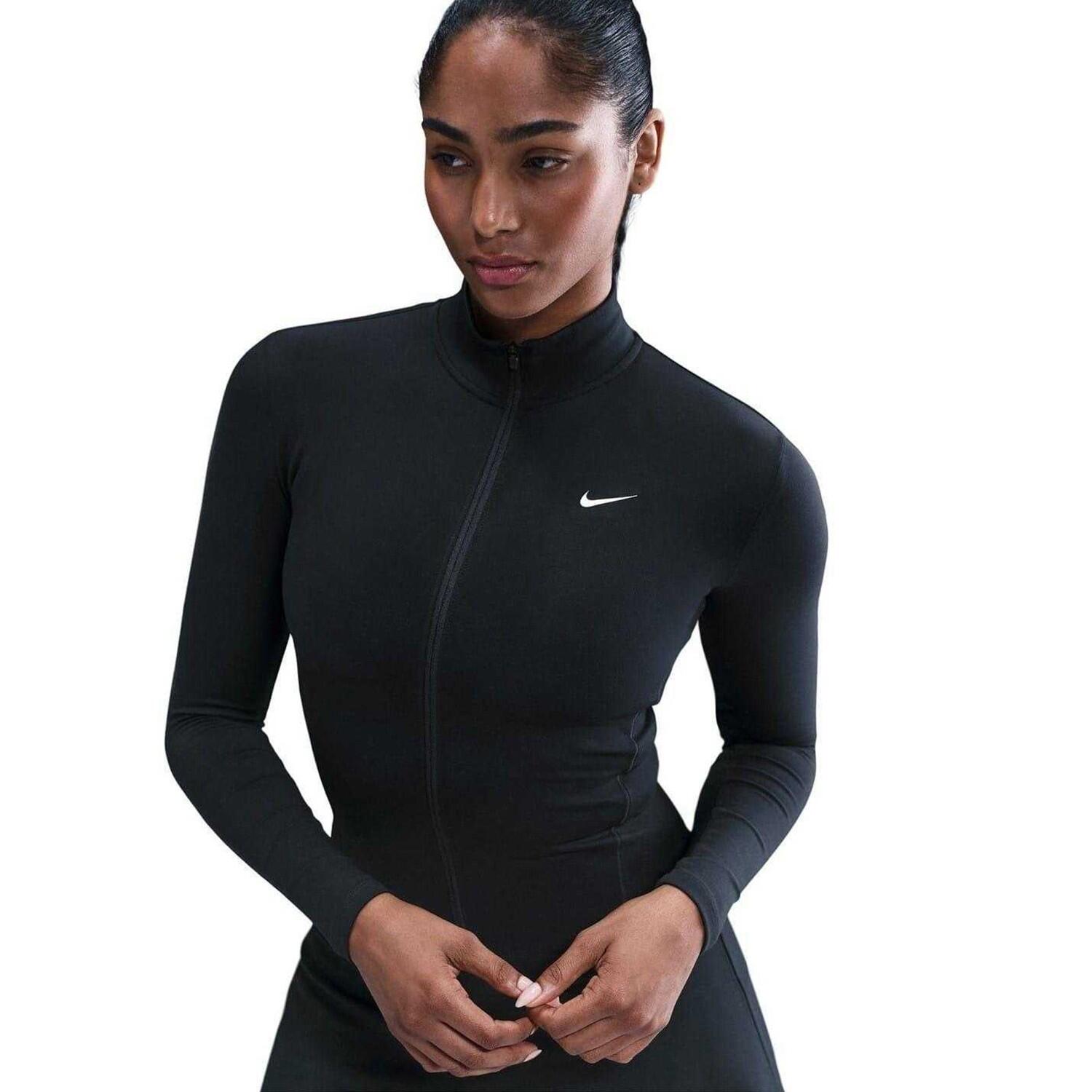 PerformanceJacke für , Durchgehender Reißverschluss, Training Damen Schwarz 4/5