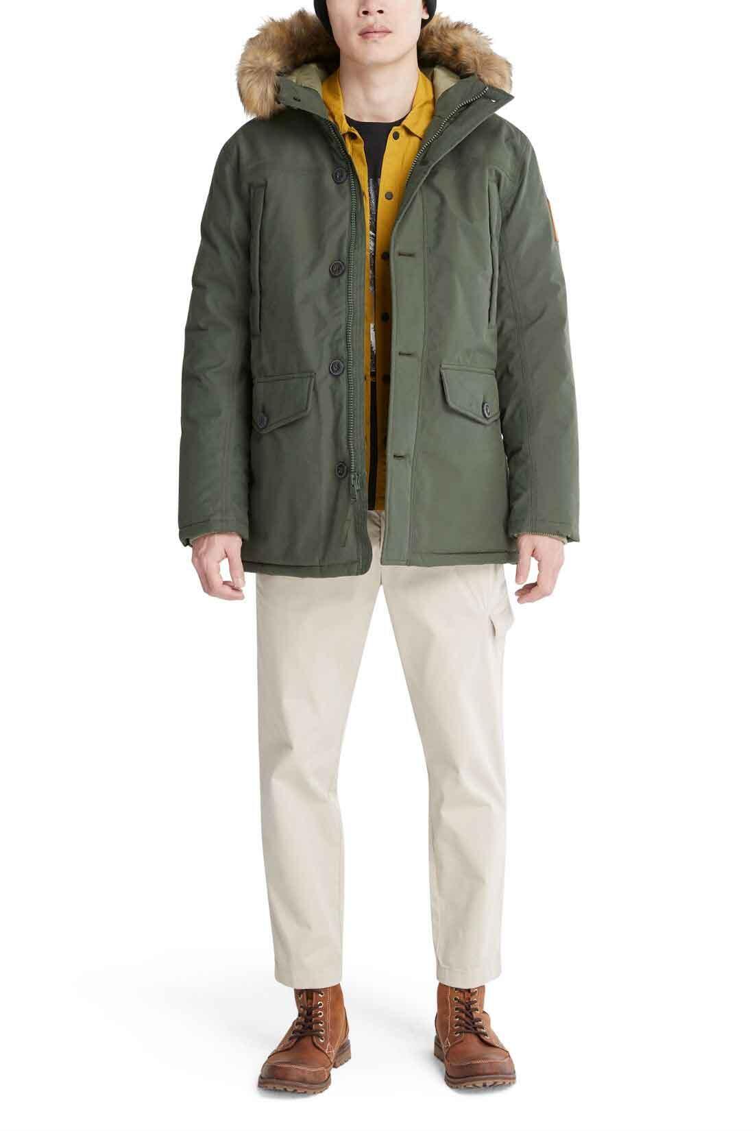 Parka - outdoor - heren - boundary peak - gewatteerd, waterdicht - groen 2/7