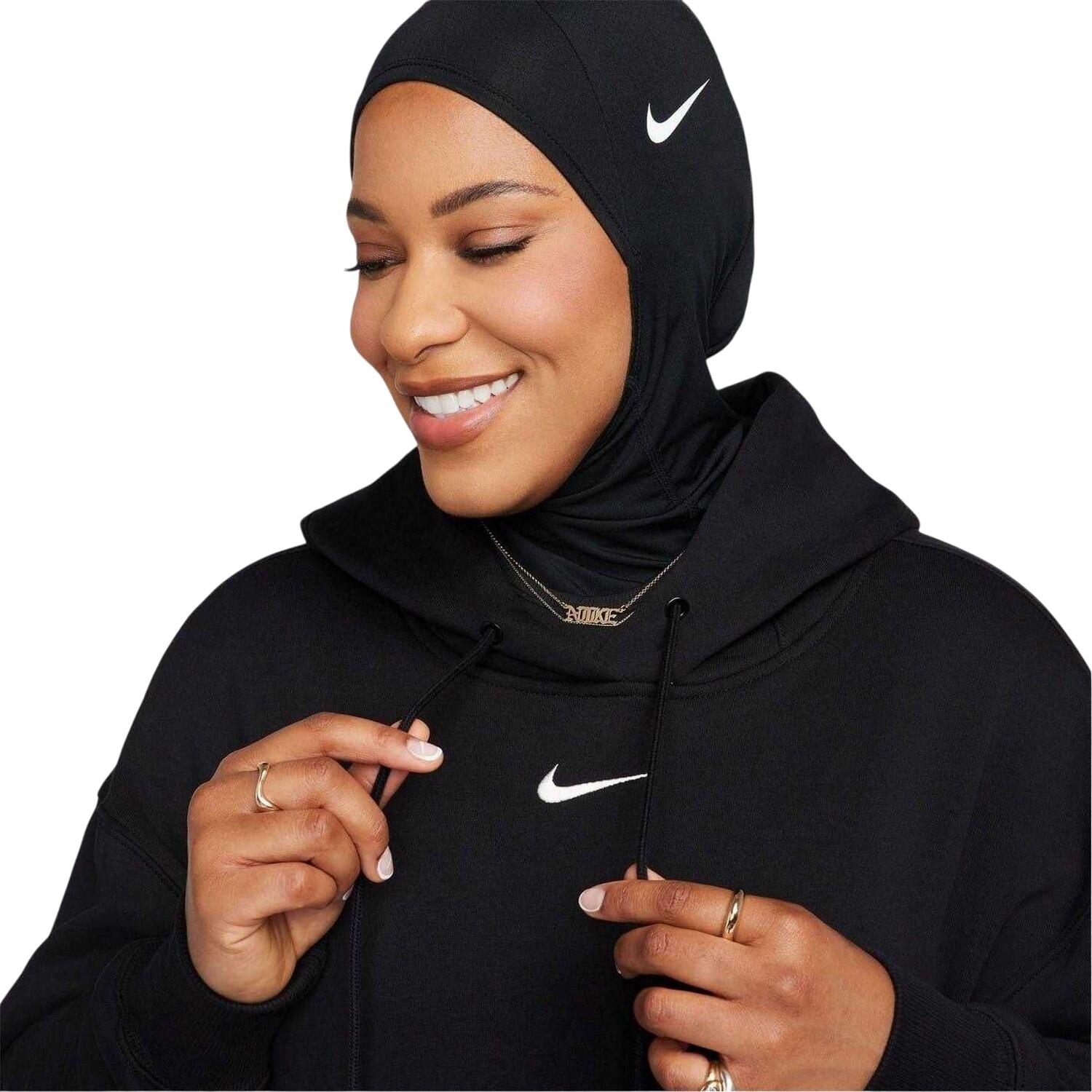Kapuzenpullover für , Zum Überziehen, Fleece, Übergroß Damen Schwarz/Weiß 3/3