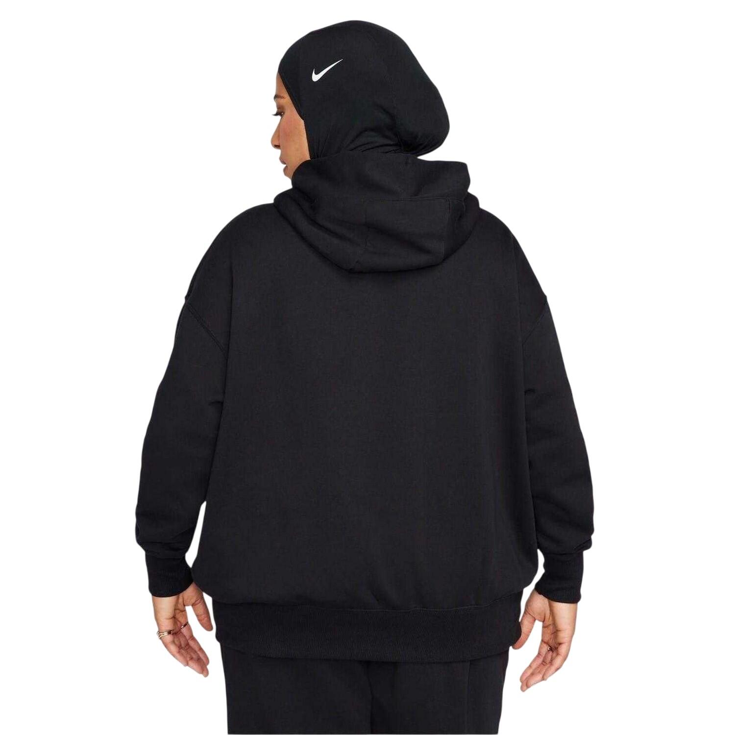 Kapuzenpullover für , Zum Überziehen, Fleece, Übergroß Damen Schwarz/Weiß 2/3