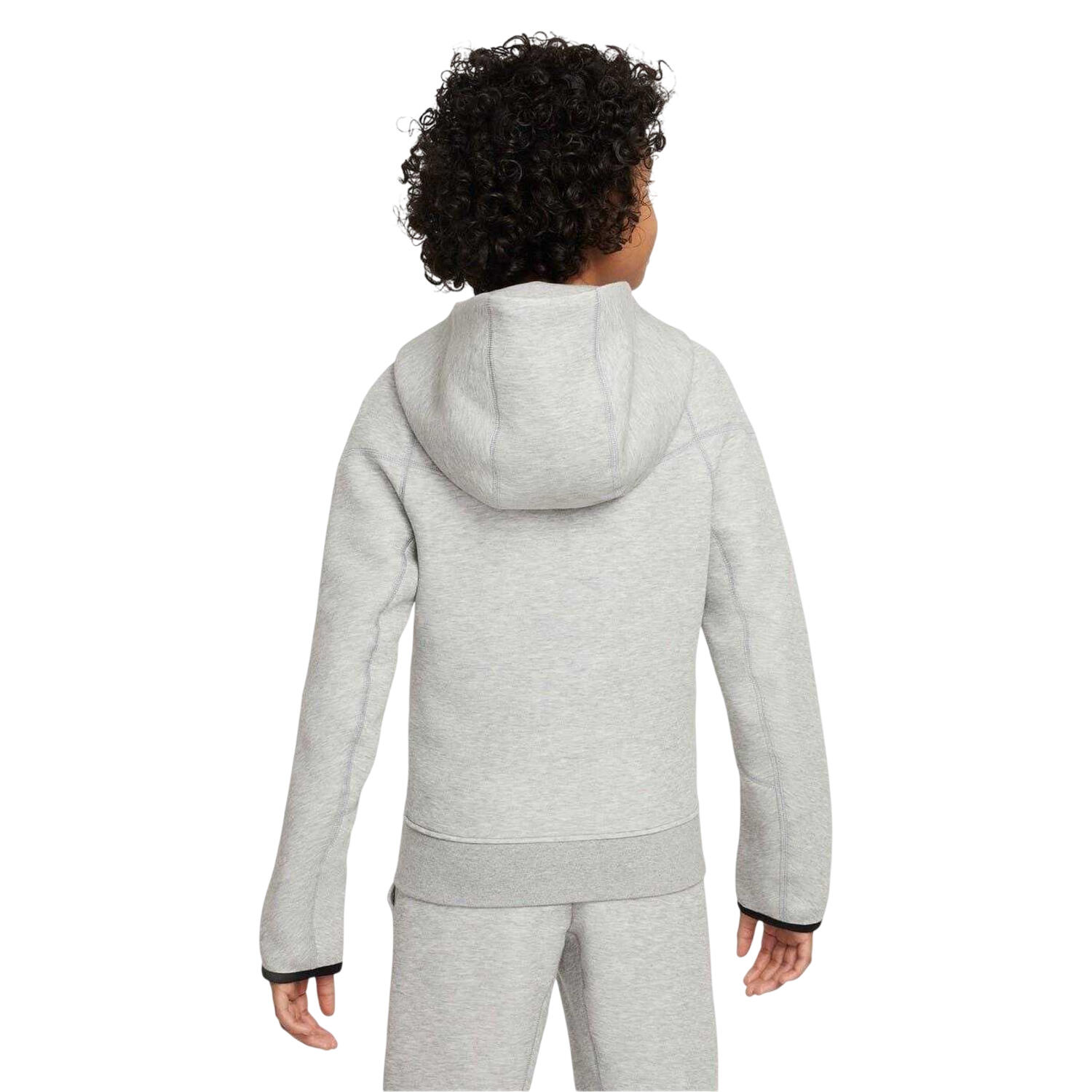 Veste À Capuche Motif/style Tech Enfant (Gris / Noir) 2/2