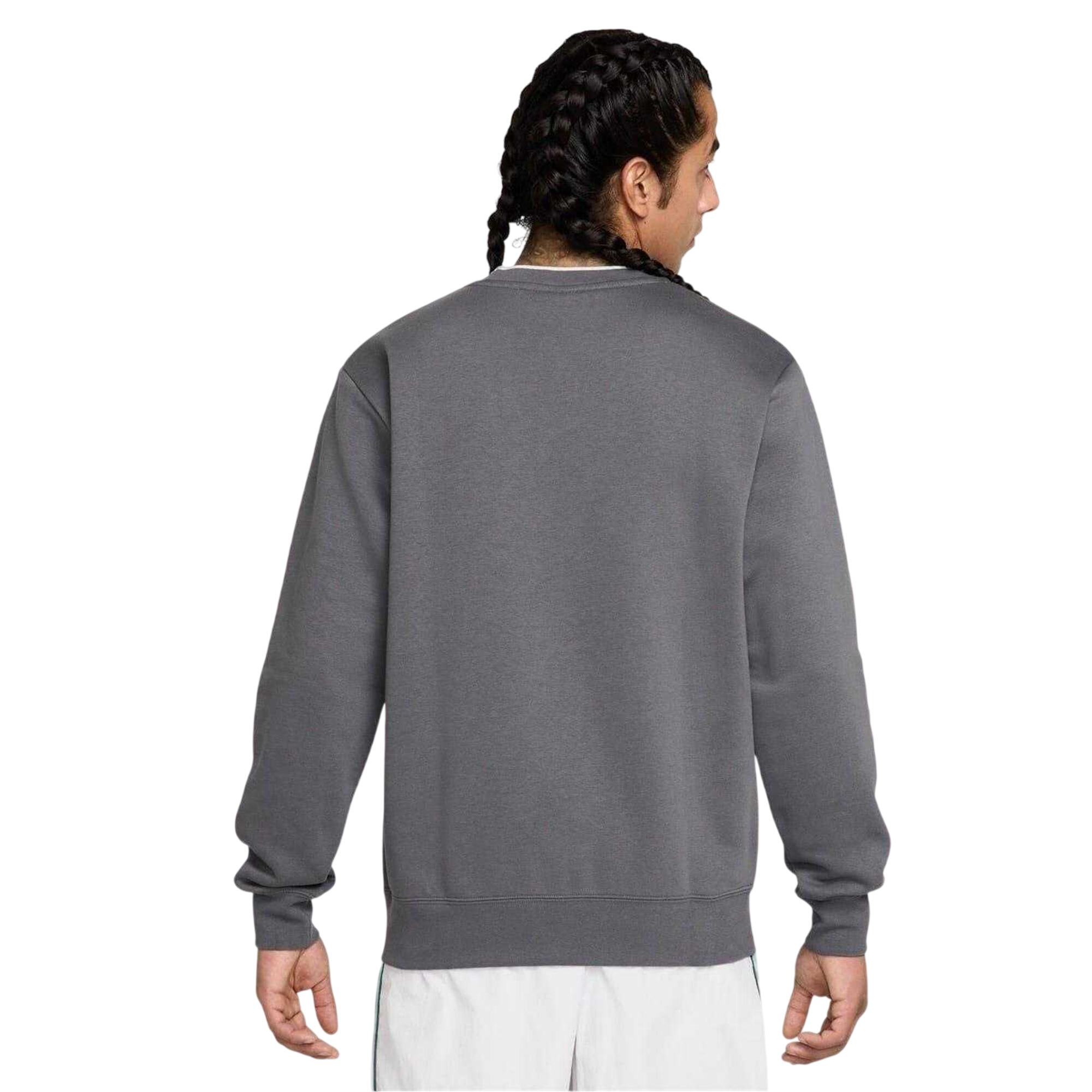 Mens Air Crew Neck Relaxed Fit LongSleeved Sweatshirt (Iron Grey) 3/3