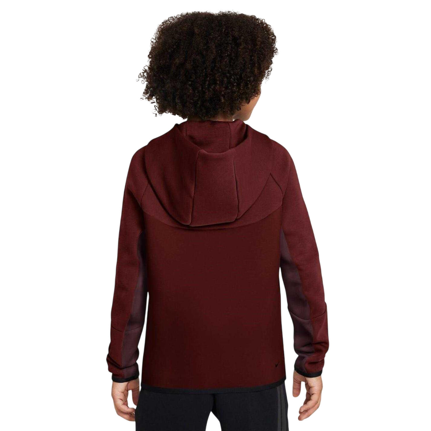 Veste À Capuche Motif/style Tech Enfant (Bordeaux) 2/2