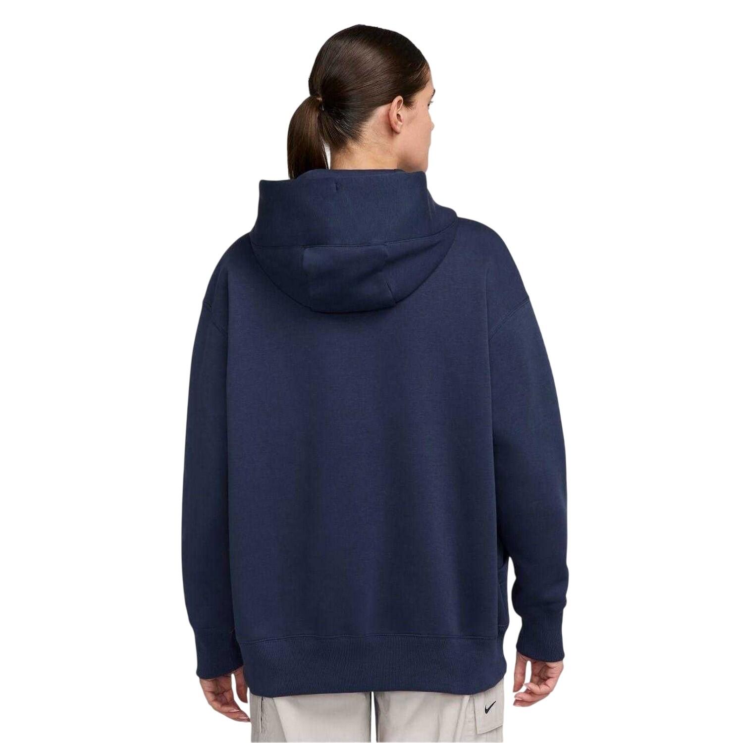 Felpa Con Cappuccio Oversize Fenice Pile Da Indossare Donna Nike Blu Navy Notte 2/3