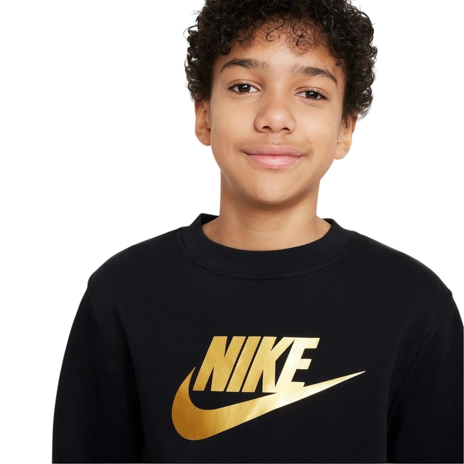 Sweat Motif/style Logo Doré Enfant (Noir) 3/3