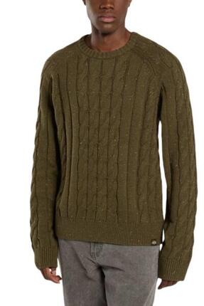 Pull homme - torsadé - Vanleer - vert militaire