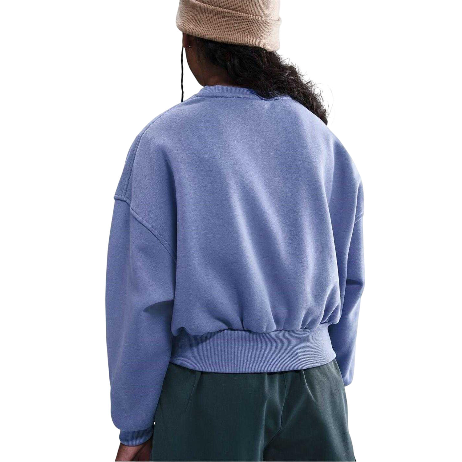 Sweatshirt für , Kastig, Langärmlig Kinder Indigoblau 3/4