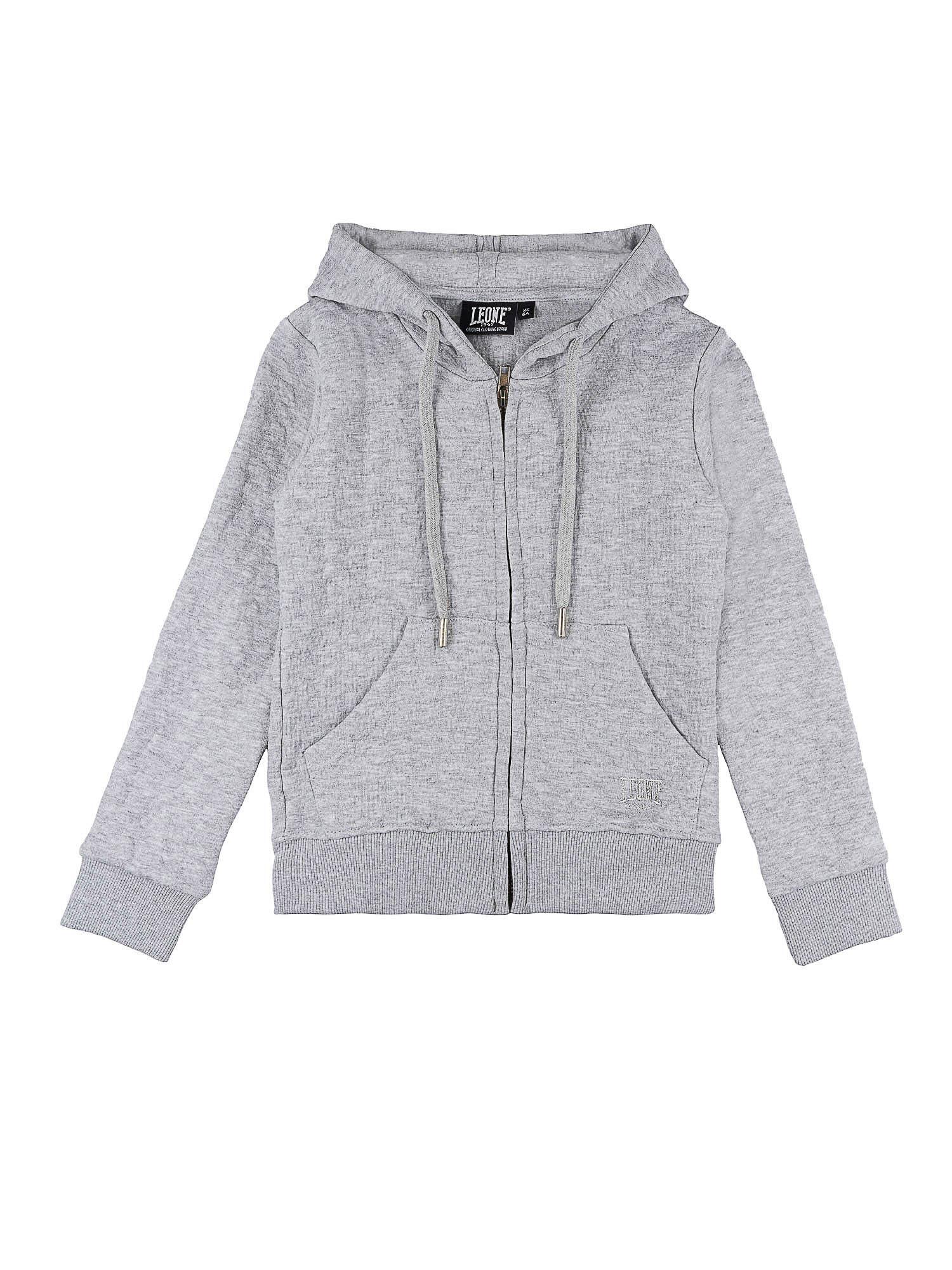 Sweat à capuche fille Leone 1947 Apparel maille torsadée zip 1/2