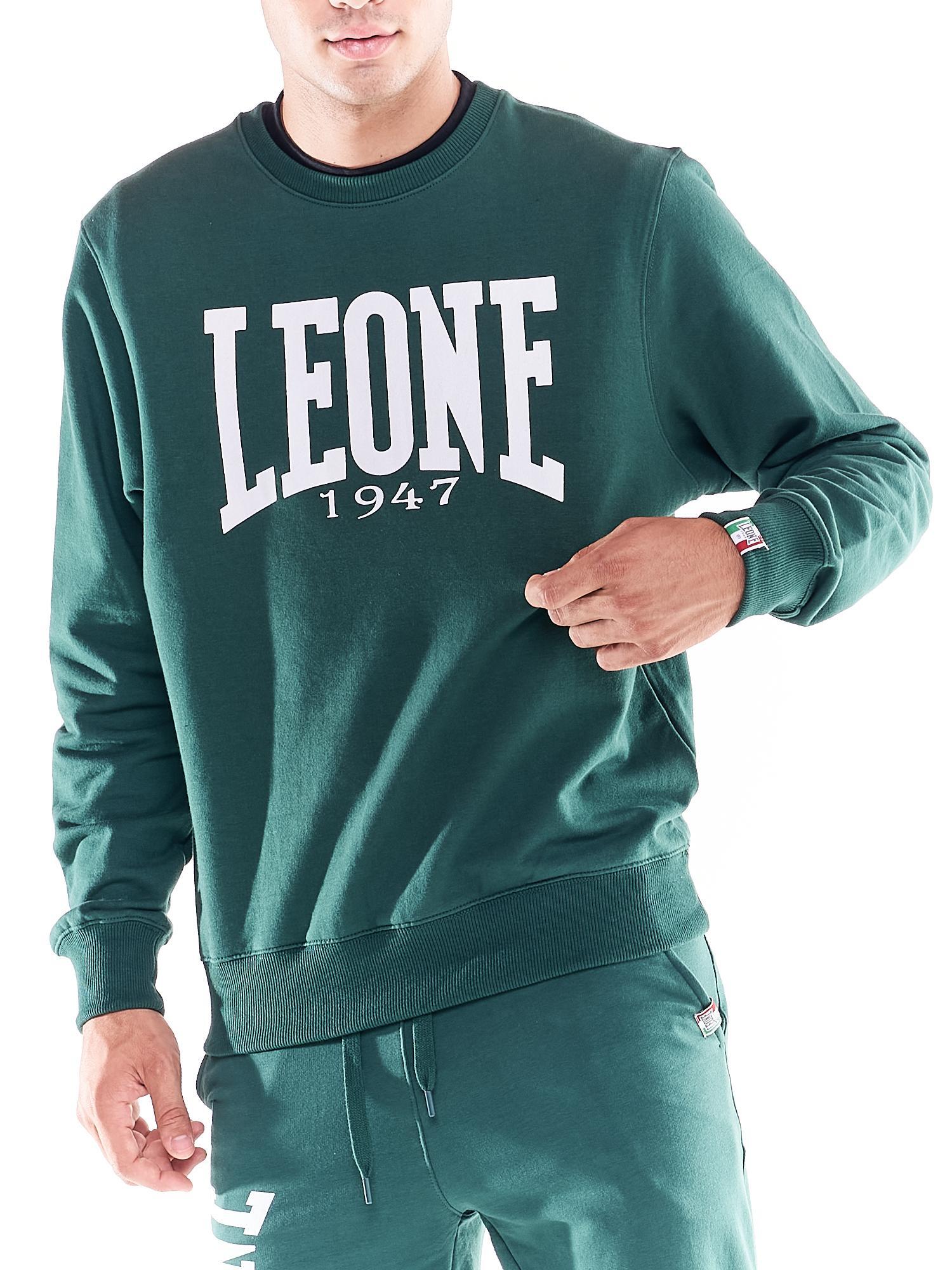Moletom masculino básico com gola redonda e logotipo grande 5/6