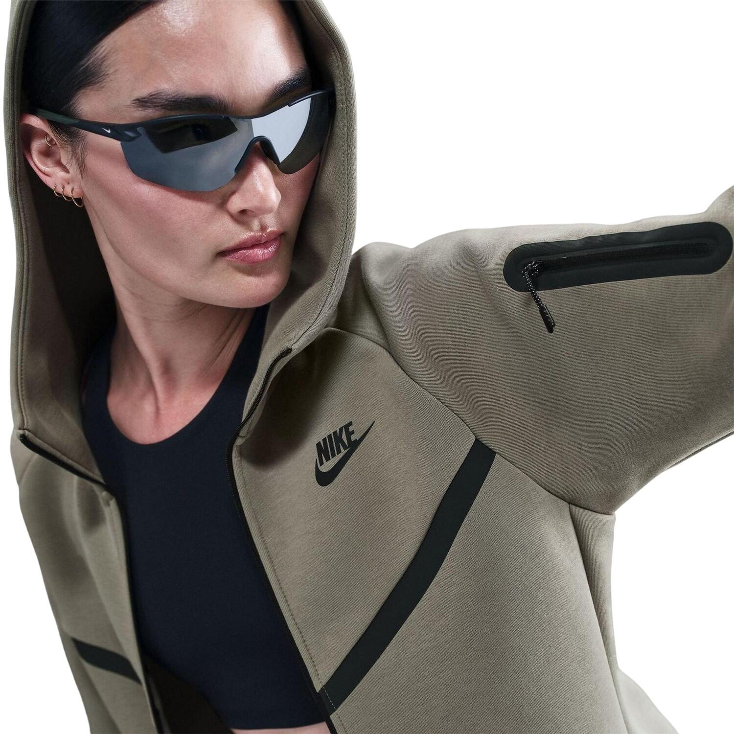 Felpa Con Cappuccio E Zip Intera Tecnologia Pile Donna Nike Windrunner Verde 3/3