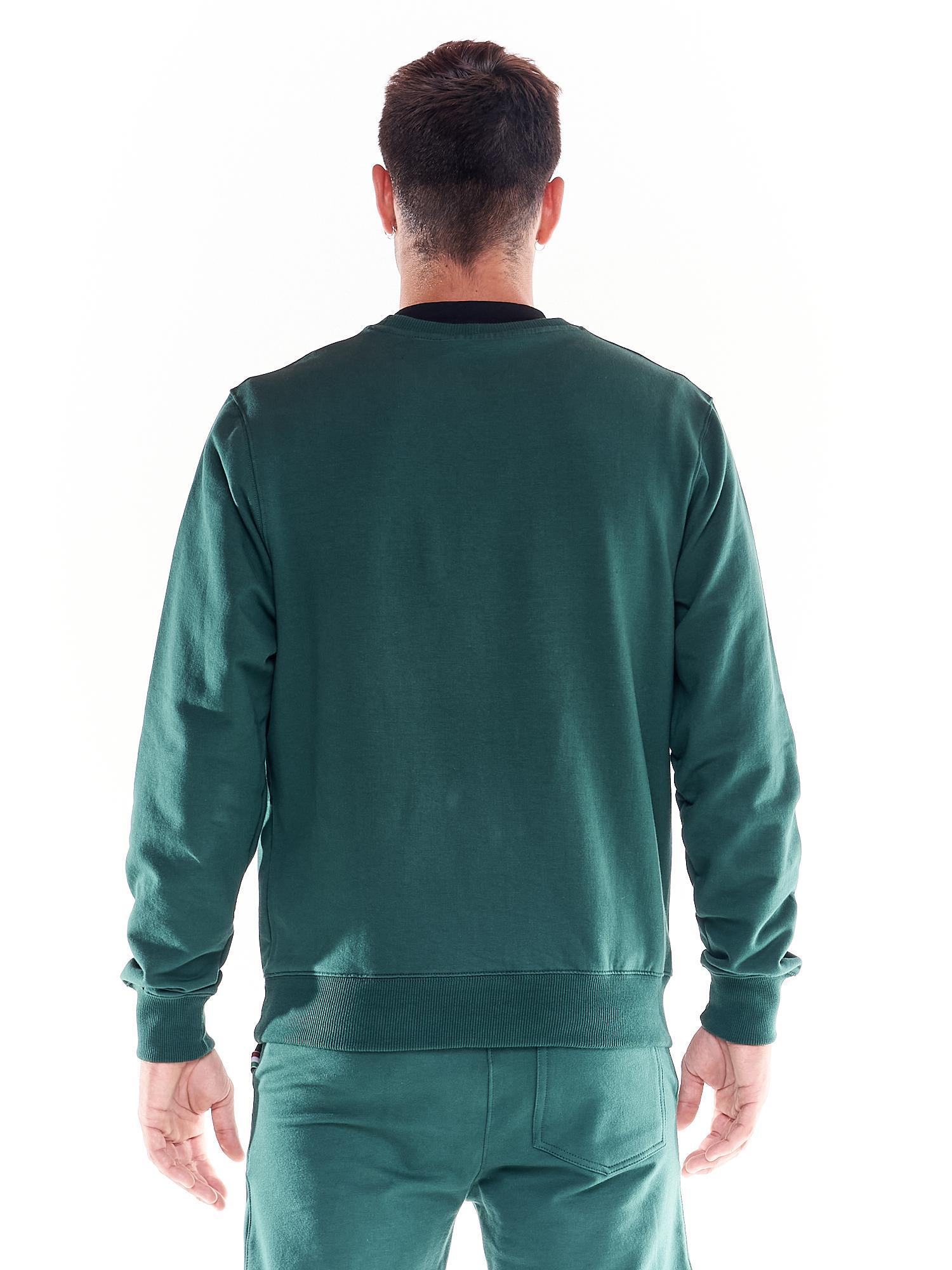 Moletom masculino básico com gola redonda e logotipo grande 4/6