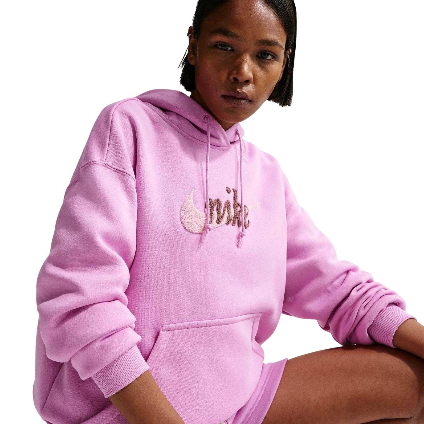 "Chenille" Kapuzenpullover für , Fleece Damen Magenta 4/5