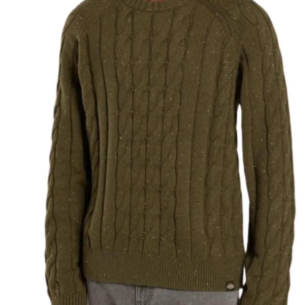 Dickies Vanleer men's relaxed-fit cable-knit jumper