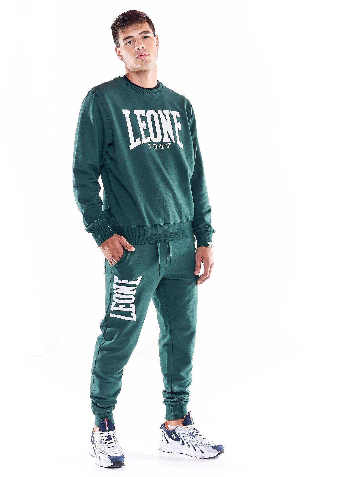 Moletom masculino básico com gola redonda e logotipo grande 3/6