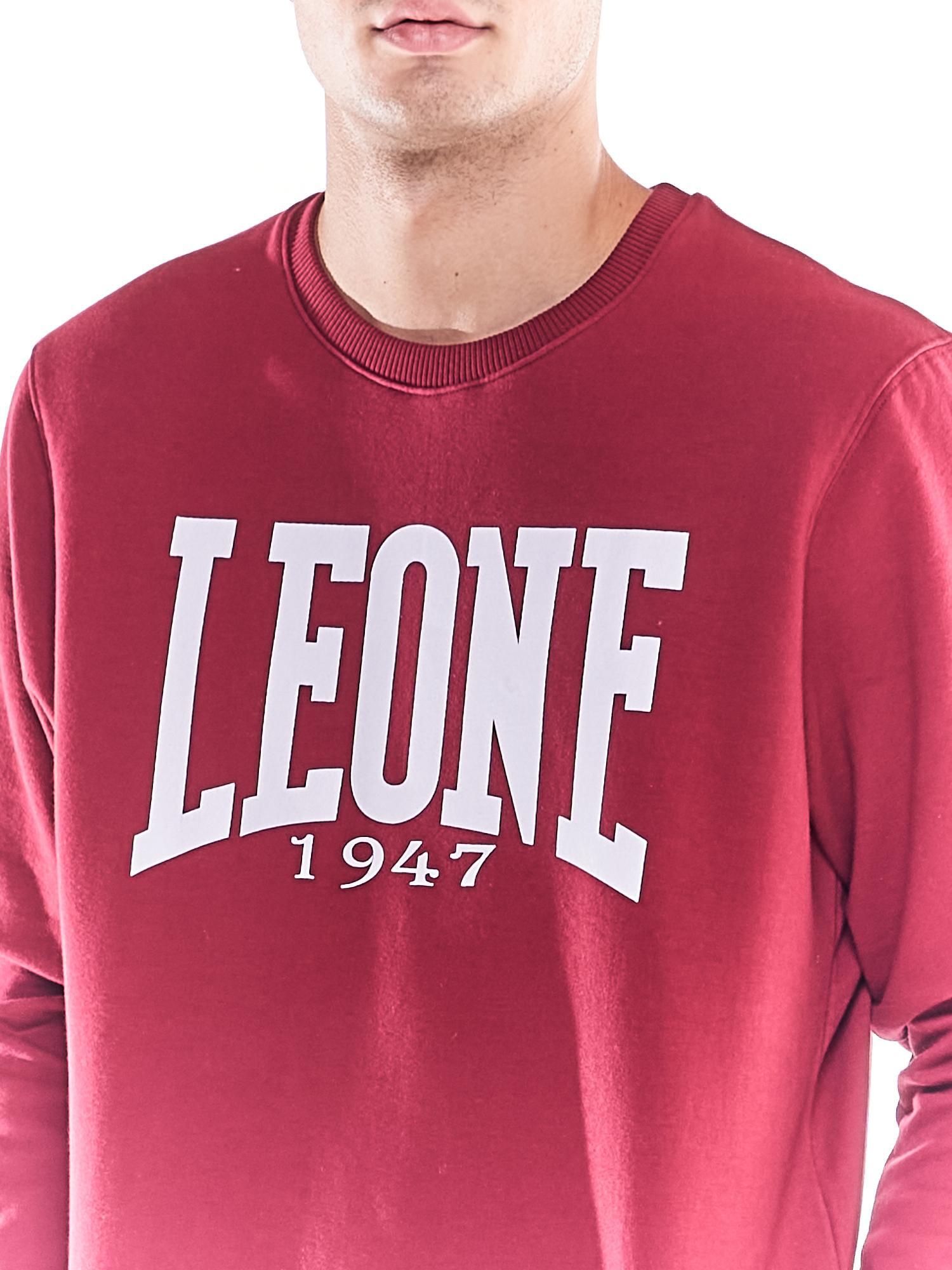 Moletom masculino básico com gola redonda e logotipo grande 5/6