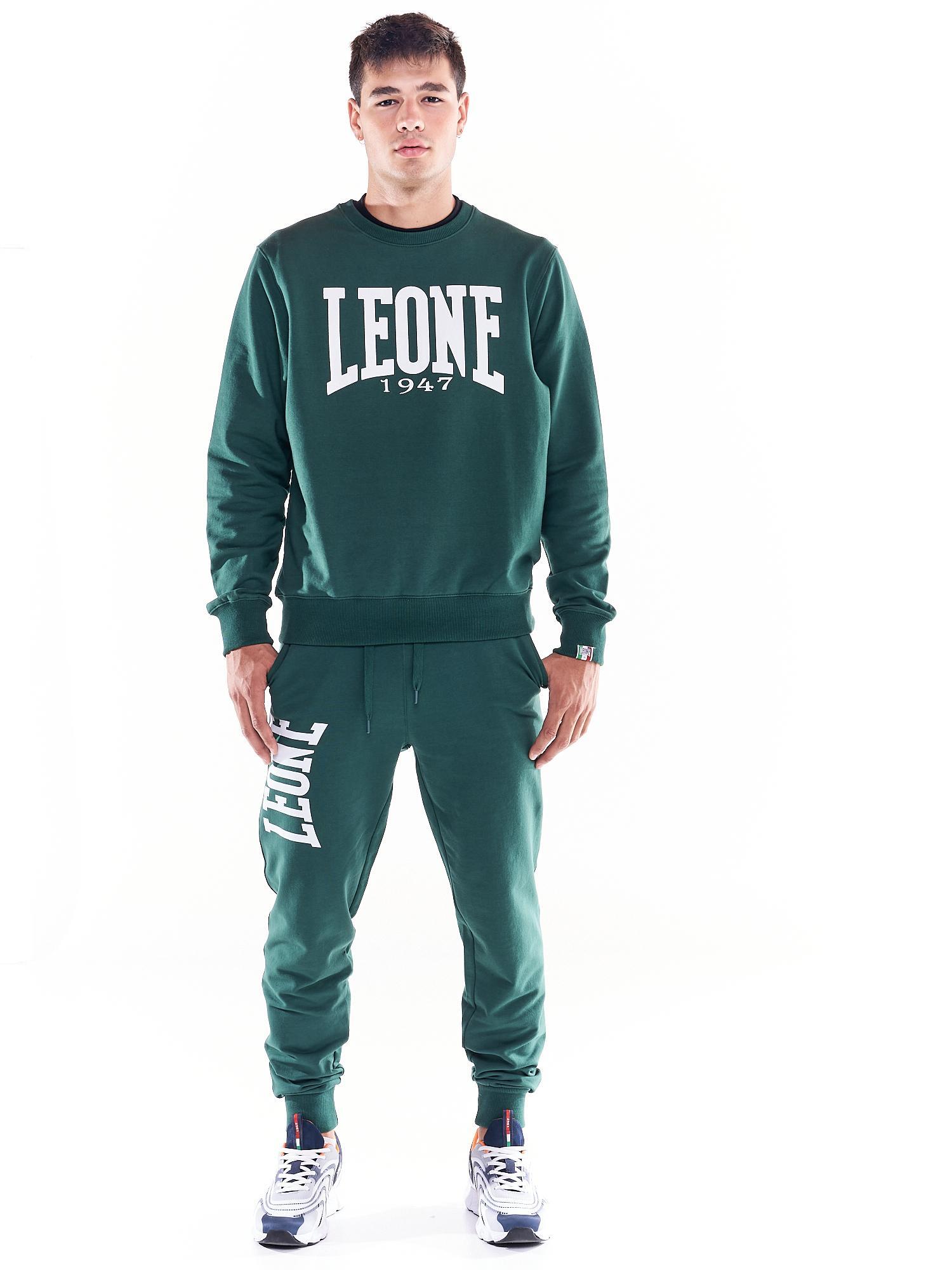 Moletom masculino básico com gola redonda e logotipo grande 2/6