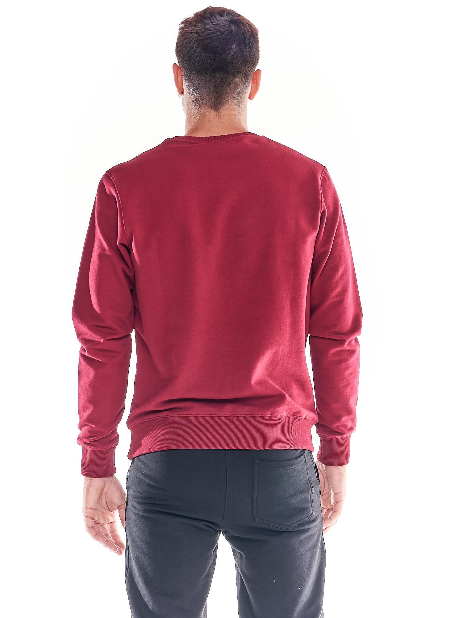 Moletom masculino básico com gola redonda e logotipo grande 4/6