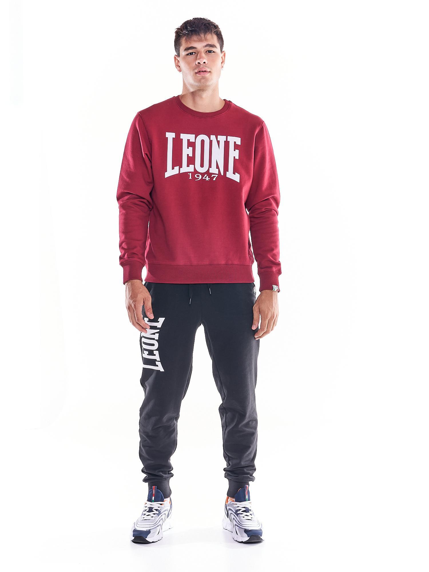 Moletom masculino básico com gola redonda e logotipo grande 2/6