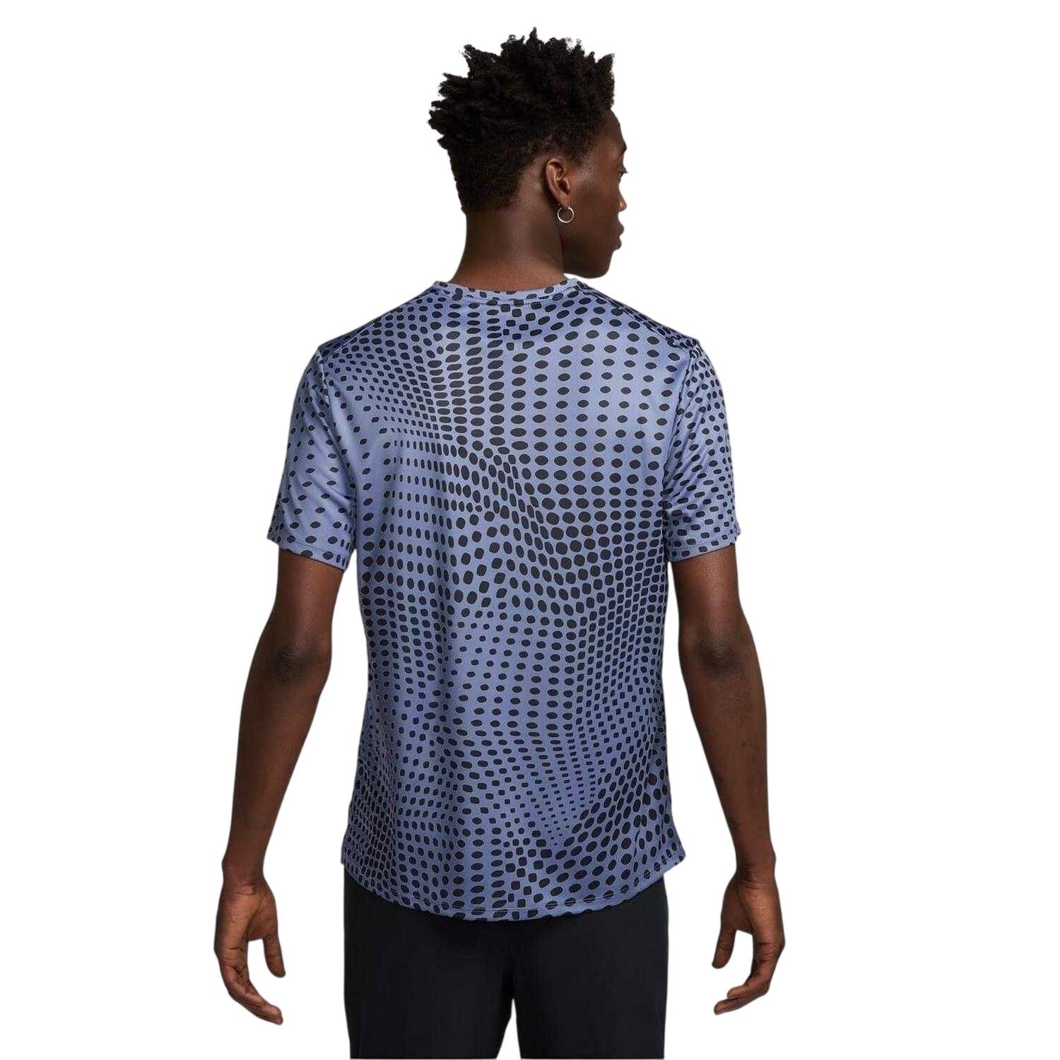 Maglietta DriFIT Girocollo Uomo Nike Miler Indaco 2/2