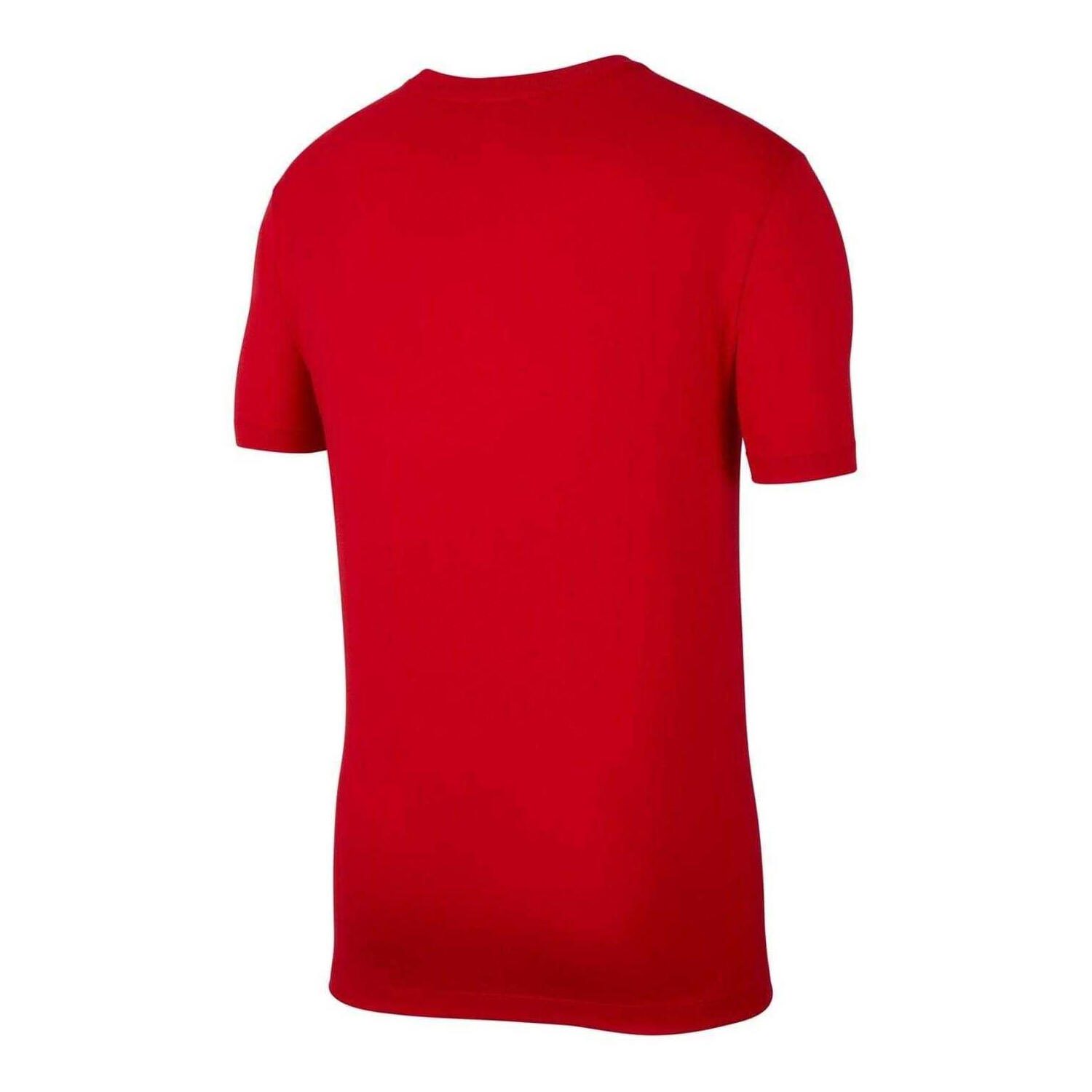 "Club" TShirt für Herren Universitäts-Rot/Weiß 3/4