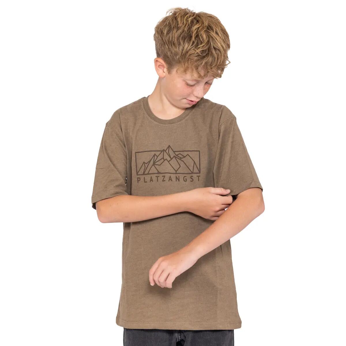 Mountain Logo T-Shirt - Braun - S 3/3