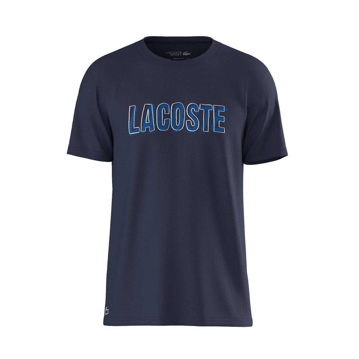 Camiseta Lacoste Estampada Ultra Dry 3/4