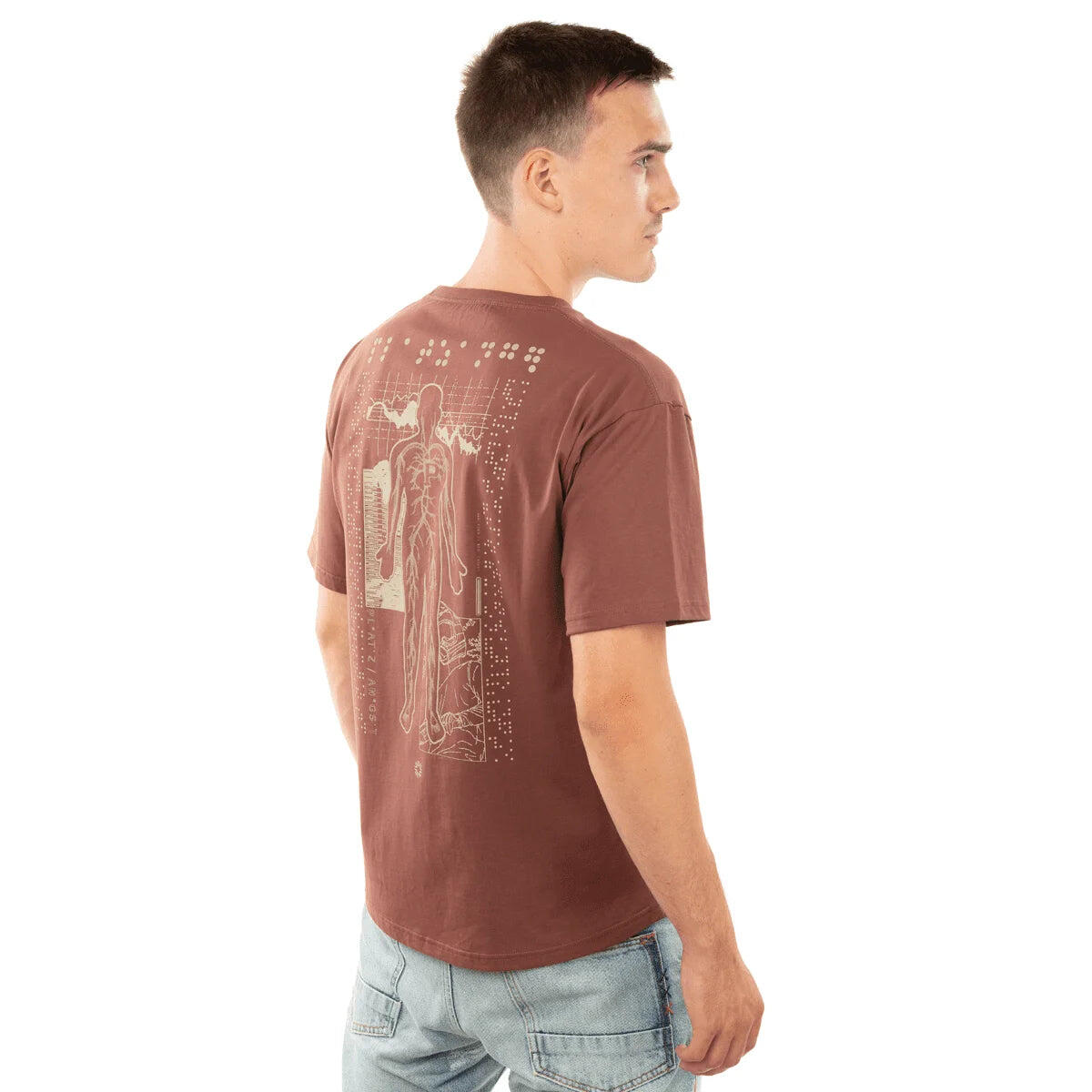 Veins T-Shirt - Braun - L 2/5