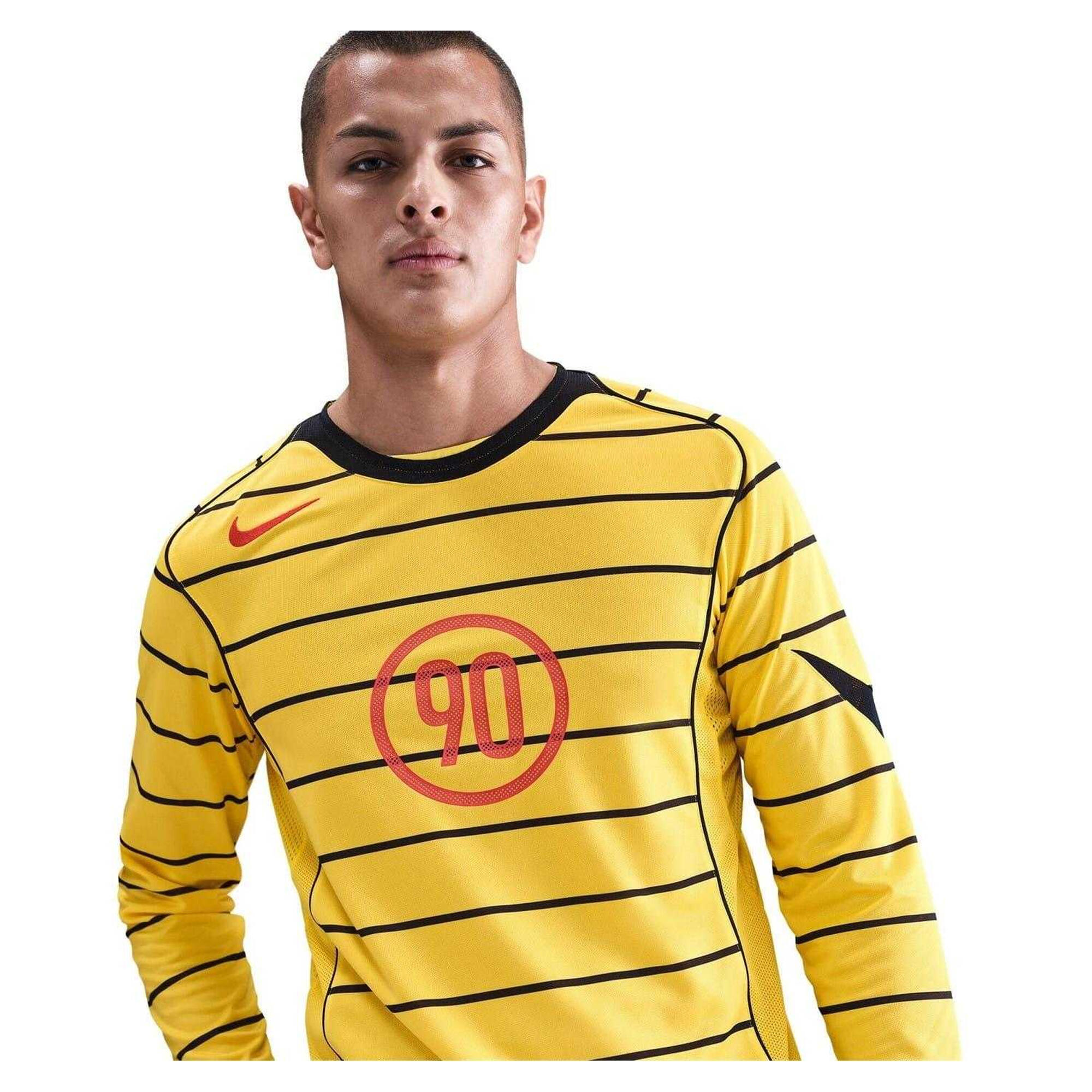 "Energy Crew" Trikot für , Langärmlig Herren Gelb/Schwarz 3/3