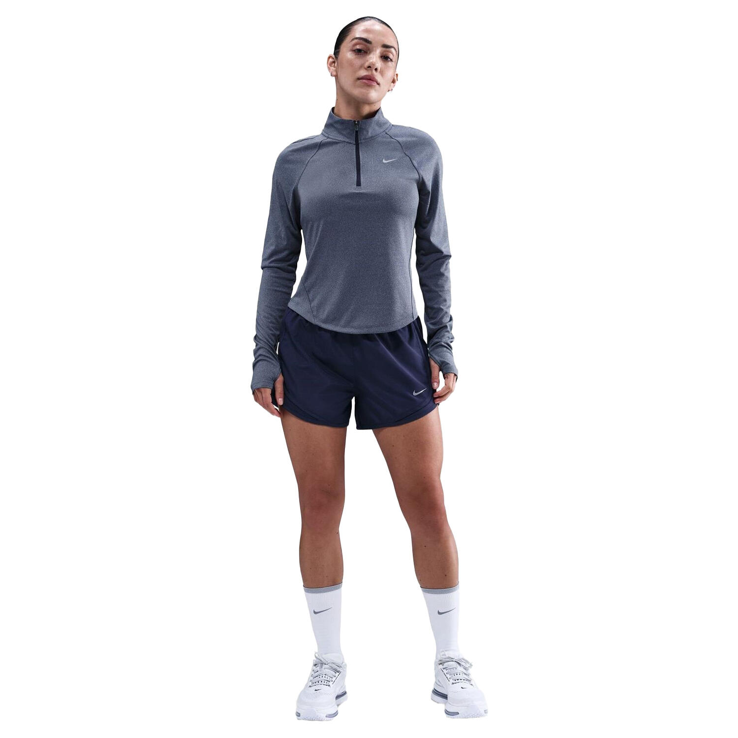 Womens/Ladies Swoosh LongSleeved Running Top (Midnight Navy) 4/4