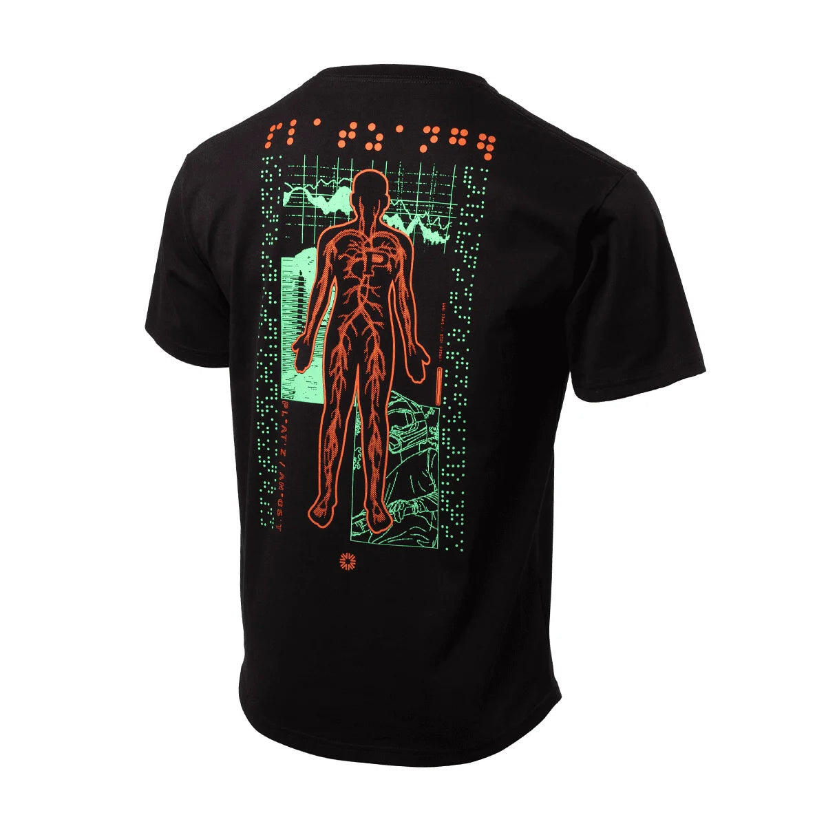 Veins T-Shirt - Schwarz - S 2/4