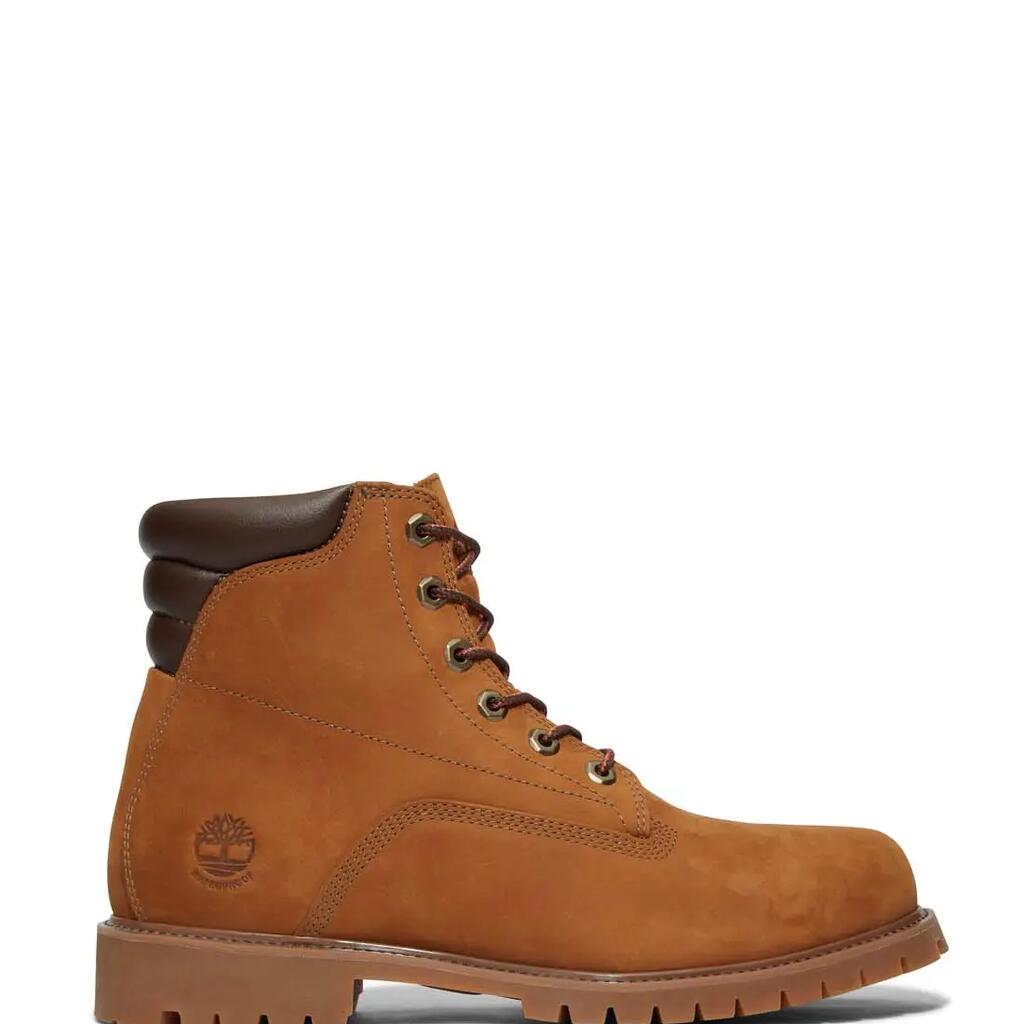 TIMBERLAND men’s 6-inch waterproof leather boots, brown.
