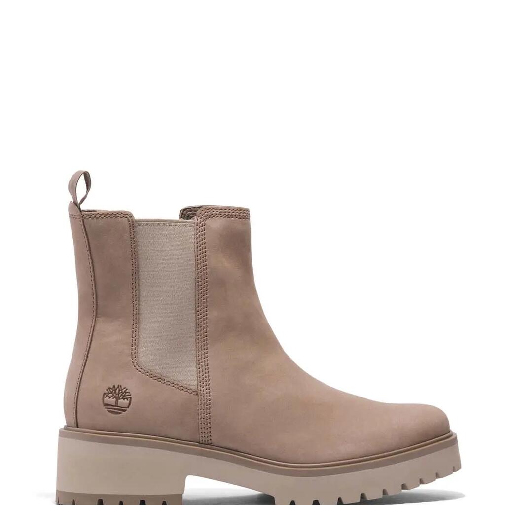 Women's Timberland Carnaby Cool Chelsea Boots - Leather, Wide Fit, Ash Grey