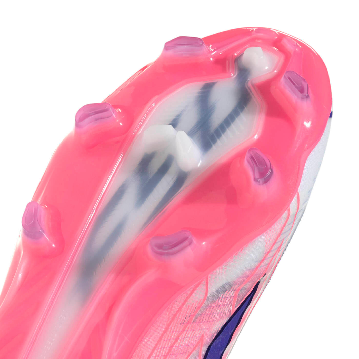 Adidas F50 Hyperfast Pro FG Branco e rosa 7/14