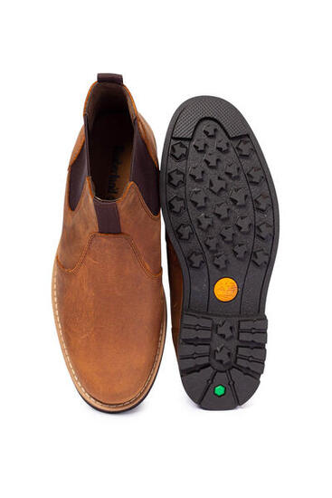 Bottes Chelsea homme - cuir, élastique - Crestfield - marron