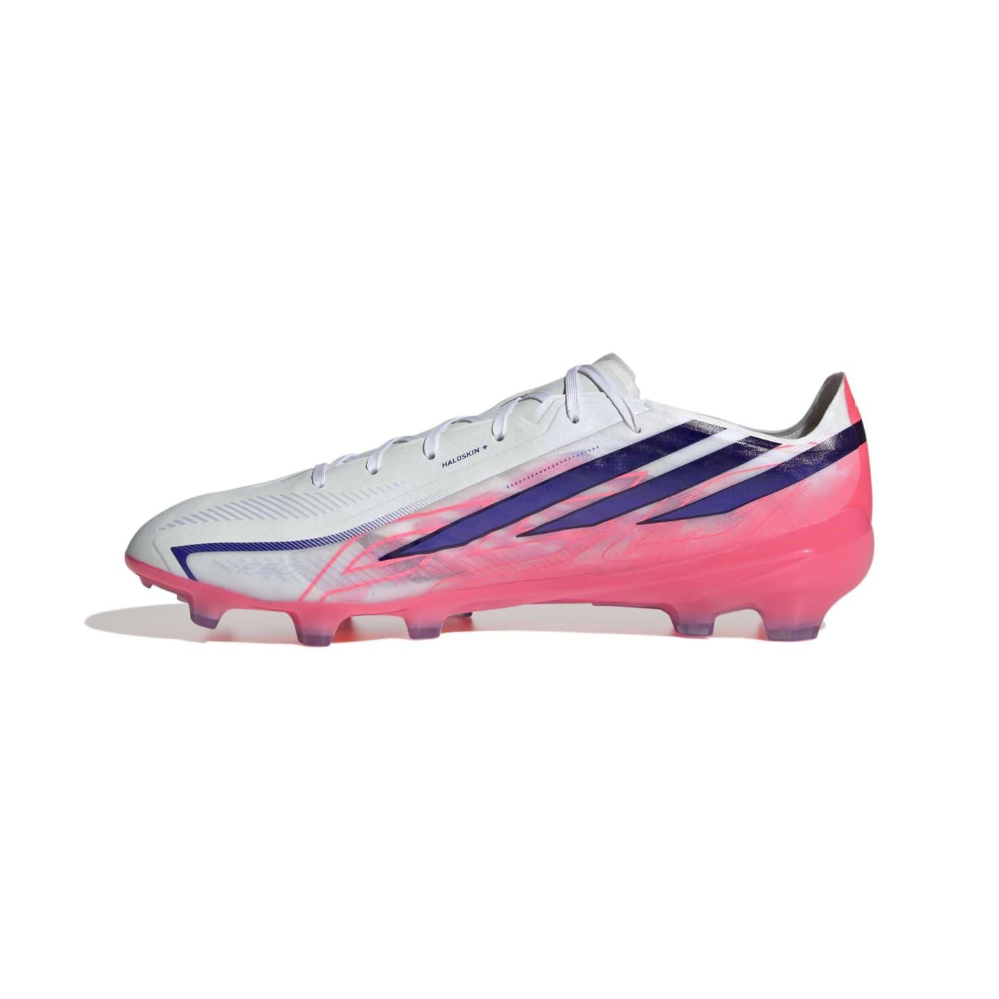 Adidas F50 Hyperfast Pro FG Branco e rosa 3/14
