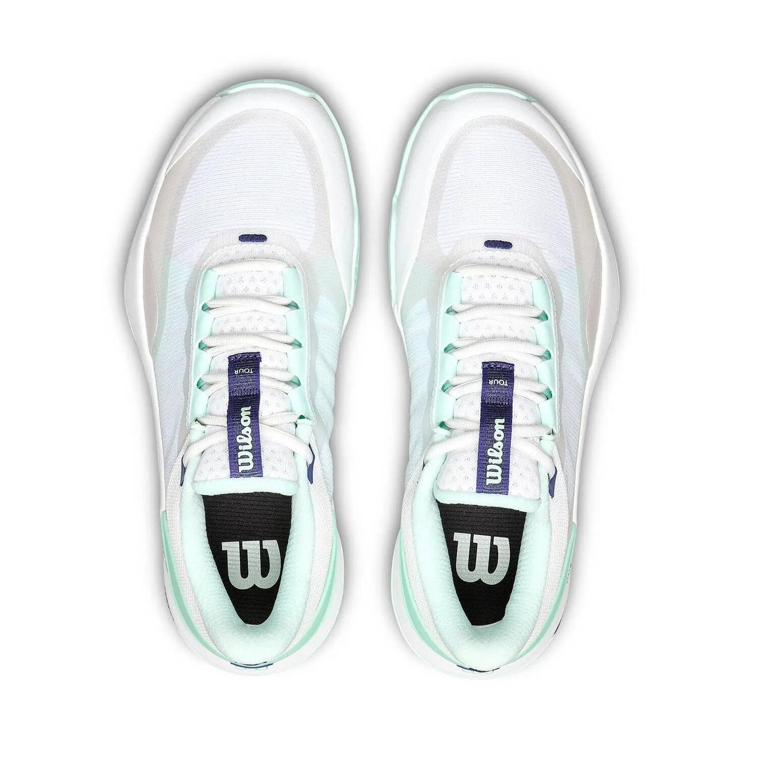 Wilson Intrigue Tour Clay Blanc/ Bleu Femme 5/6