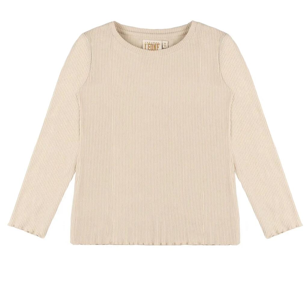 Leone 1947 Sporty Chic Long-Sleeved Ribbed T-Shirt for Girls
