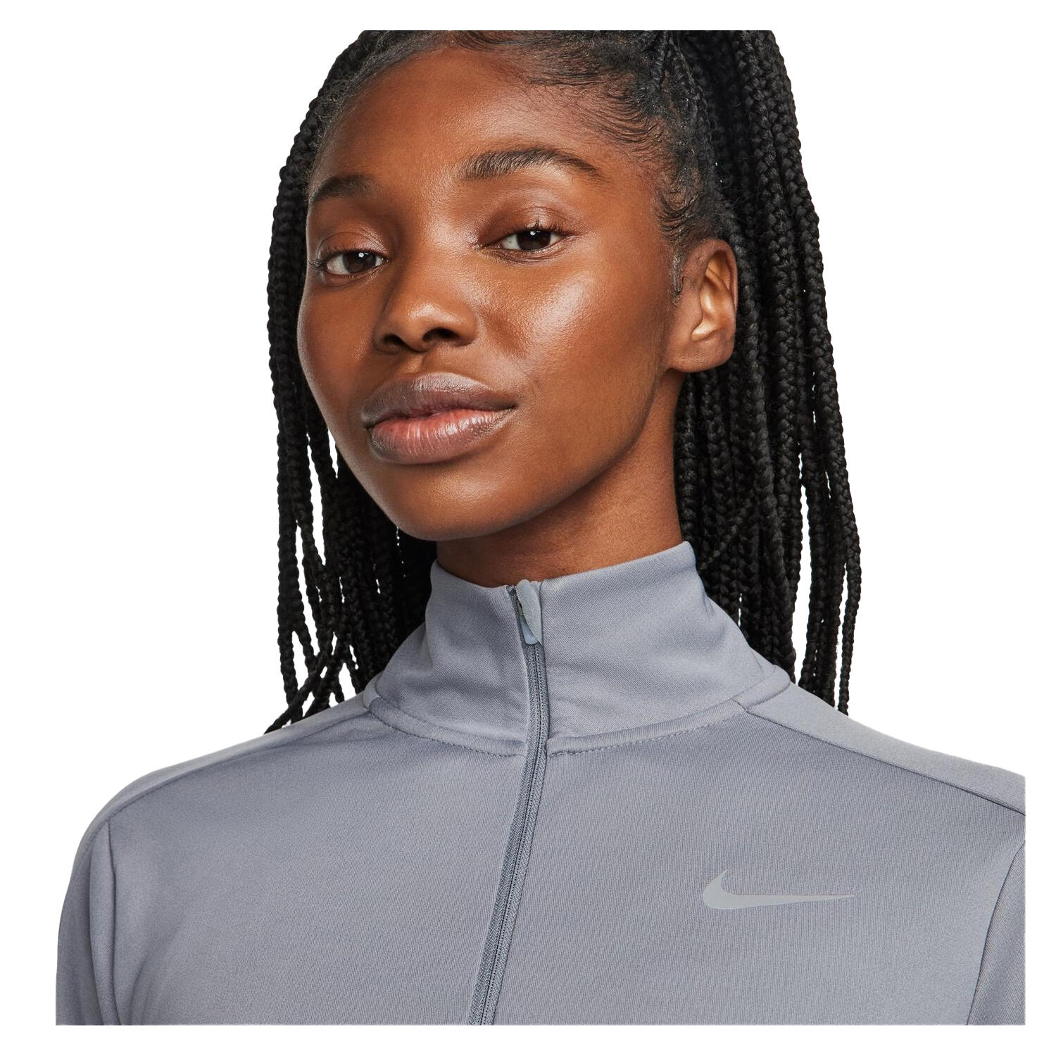 Oberteil für , Laufen, Langärmlig Damen Rauch-Grau 4/4